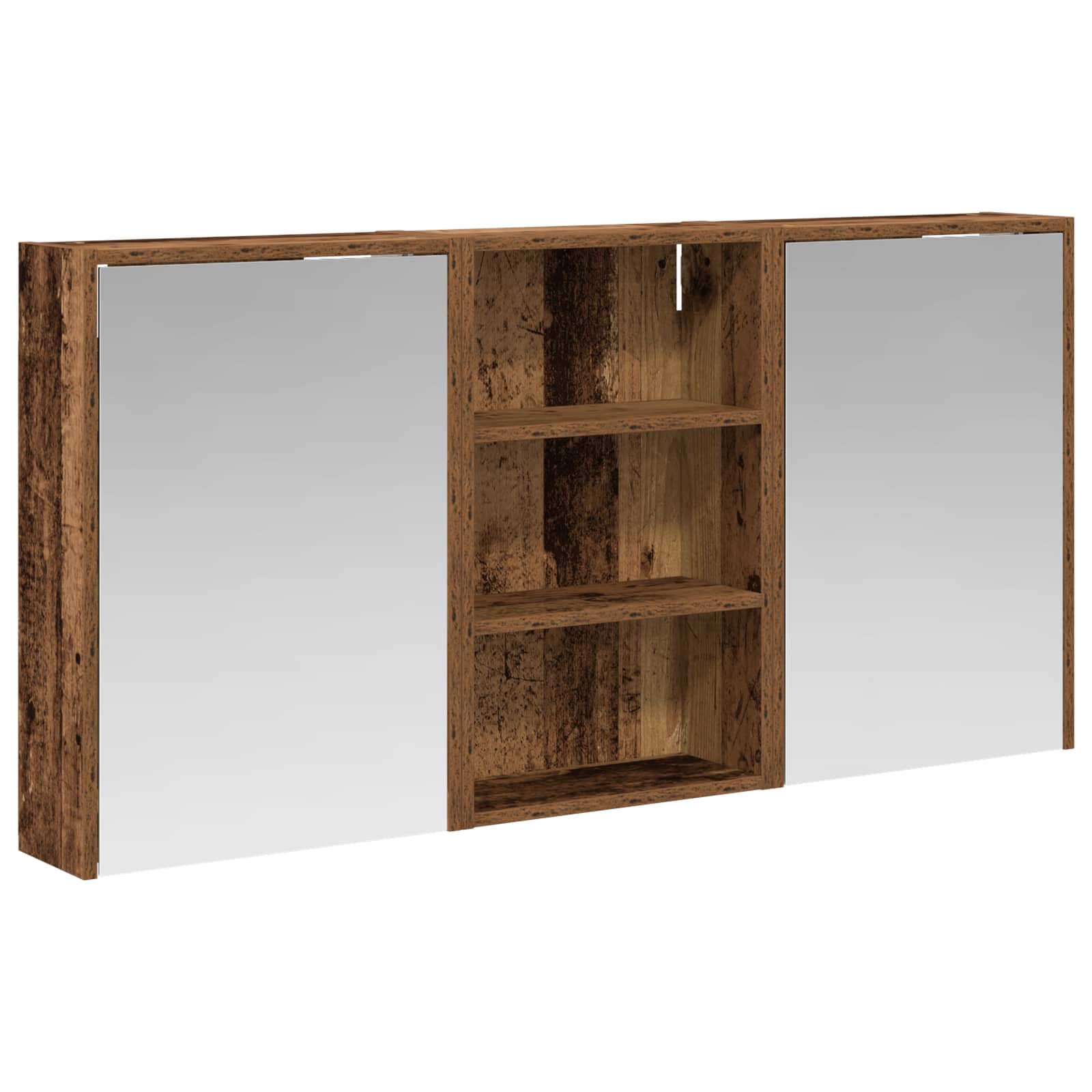 Set ormarića za kupaonicu s policom 3 pcs 126 x 16 x 62.5 cm