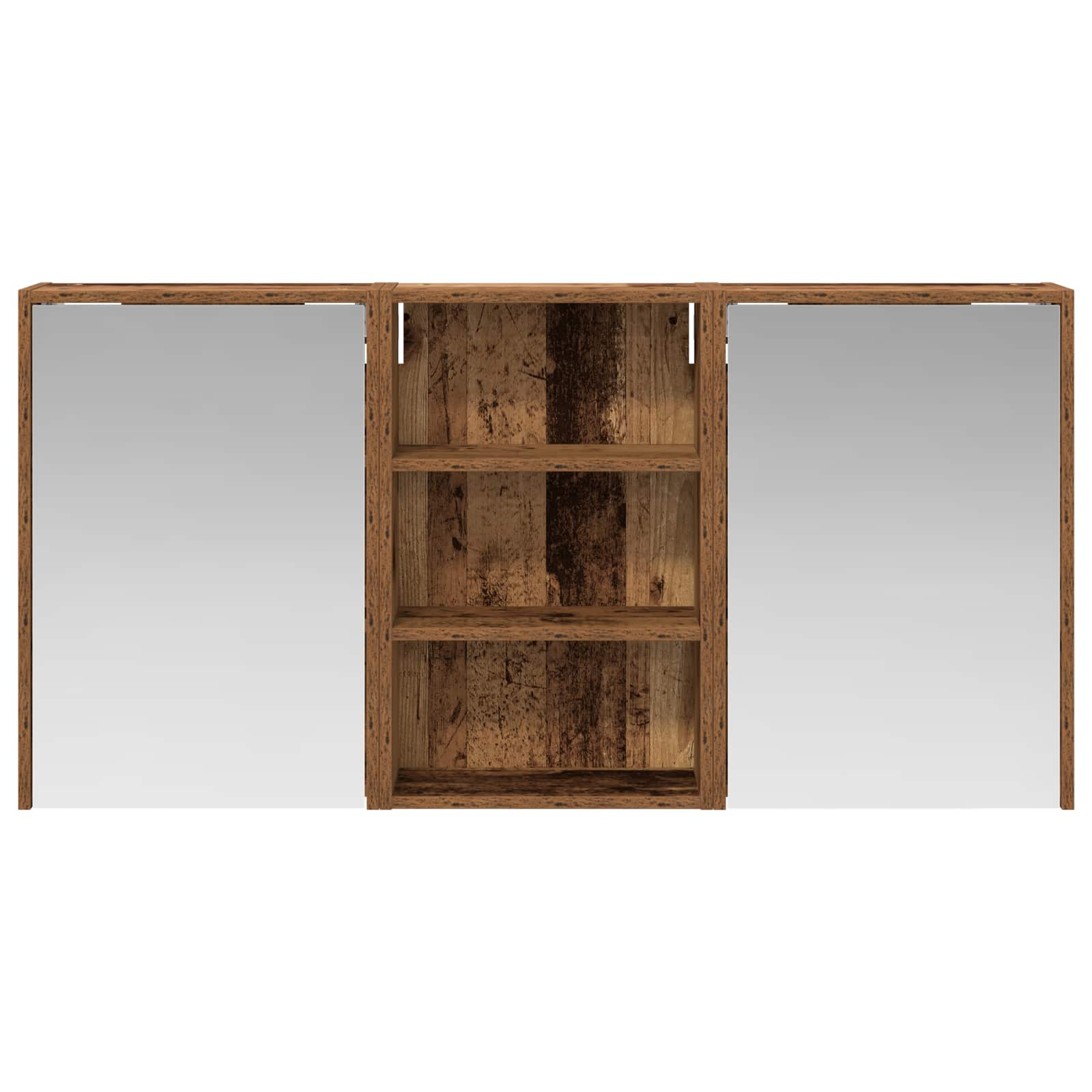 Set ormarića za kupaonicu s policom 3 pcs 126 x 16 x 62.5 cm