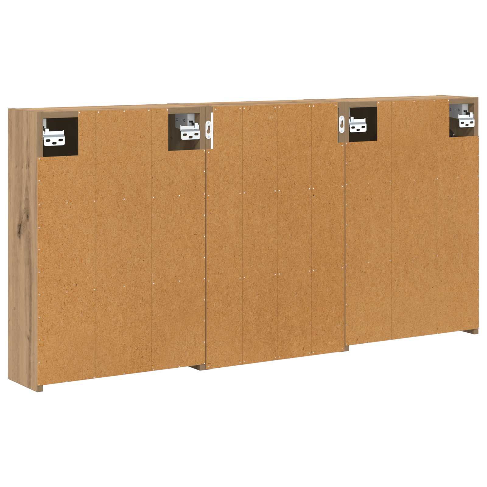 Set ormarića za kupaonicu s policom 3 pcs 126 x 16 x 62.5 cm