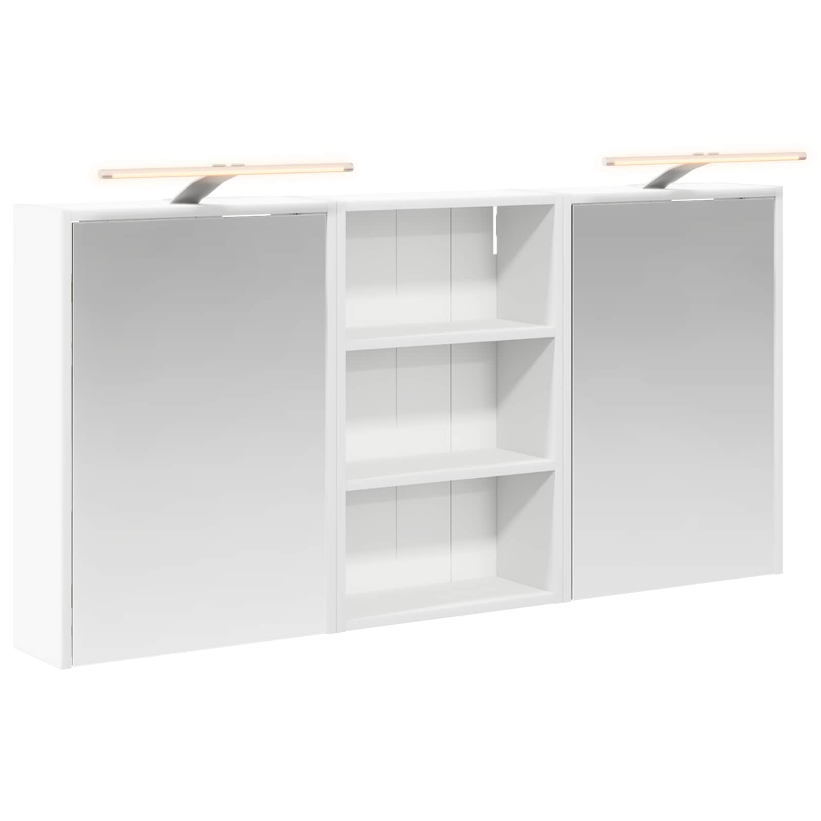 Set ormarića za kupaonicu s policom 3 pcs 126 x 16 x 62.5 cm
