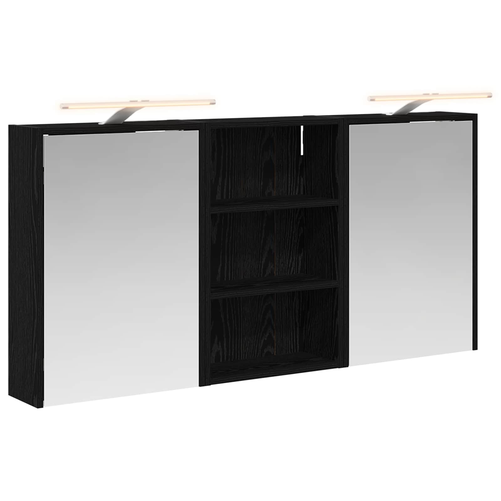 Set ormarića za kupaonicu s policom 3 pcs 126 x 16 x 62.5 cm