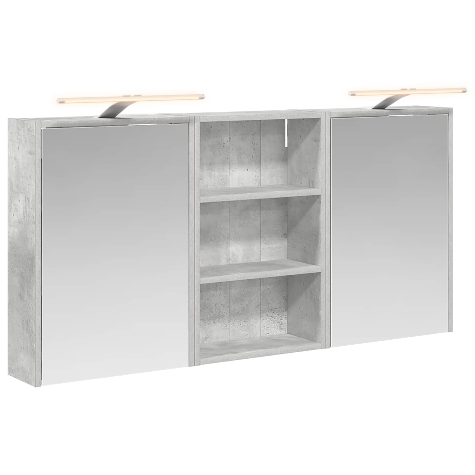 Set ormarića za kupaonicu s policom 3 pcs 126 x 16 x 62.5 cm