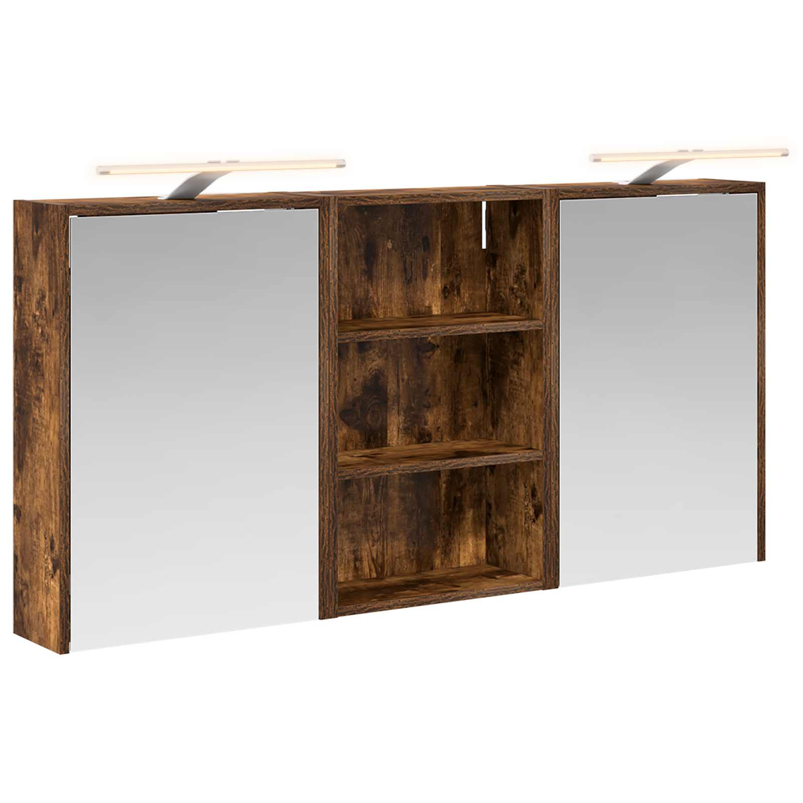 Set ormarića za kupaonicu s policom 3 pcs 126 x 16 x 62.5 cm