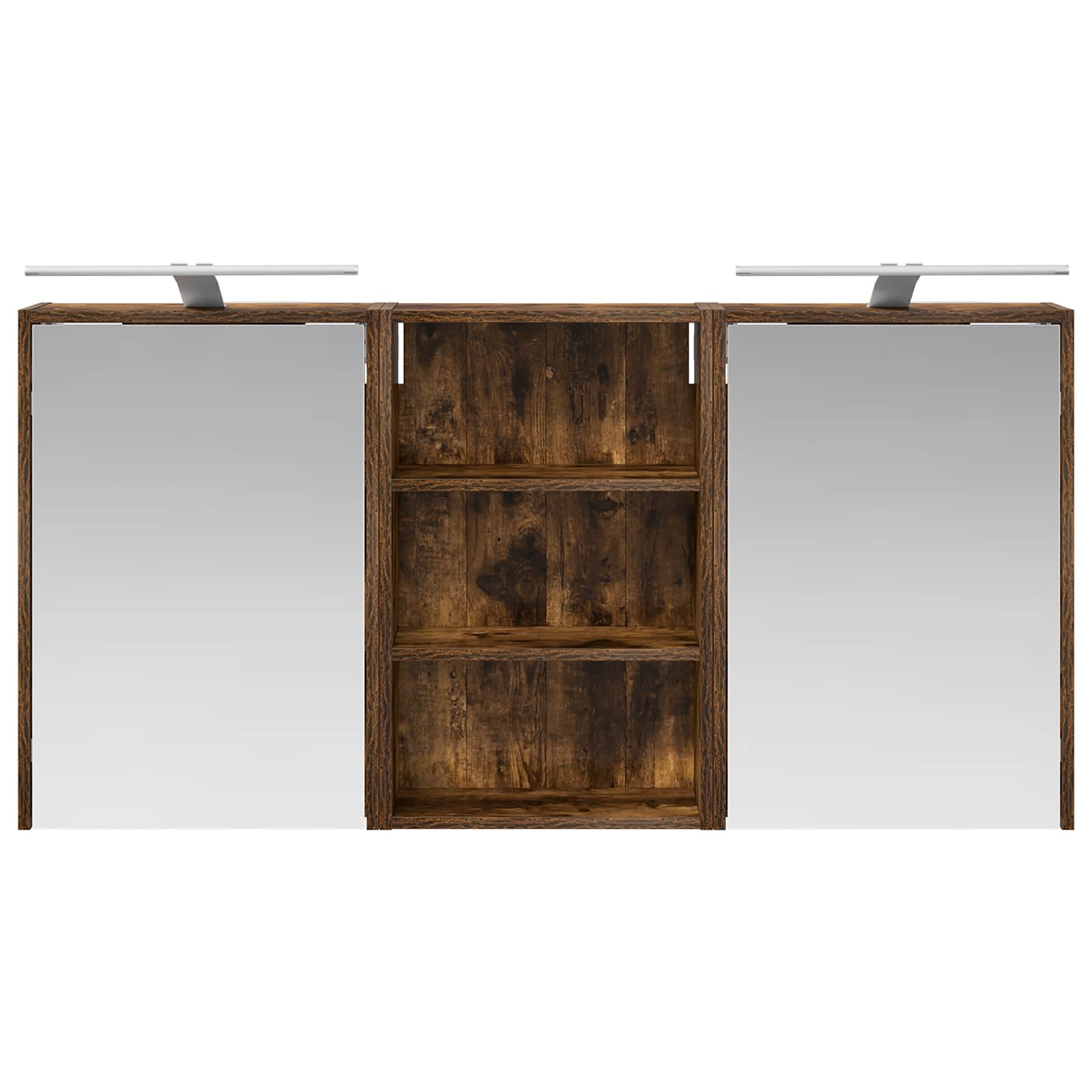 Set ormarića za kupaonicu s policom 3 pcs 126 x 16 x 62.5 cm