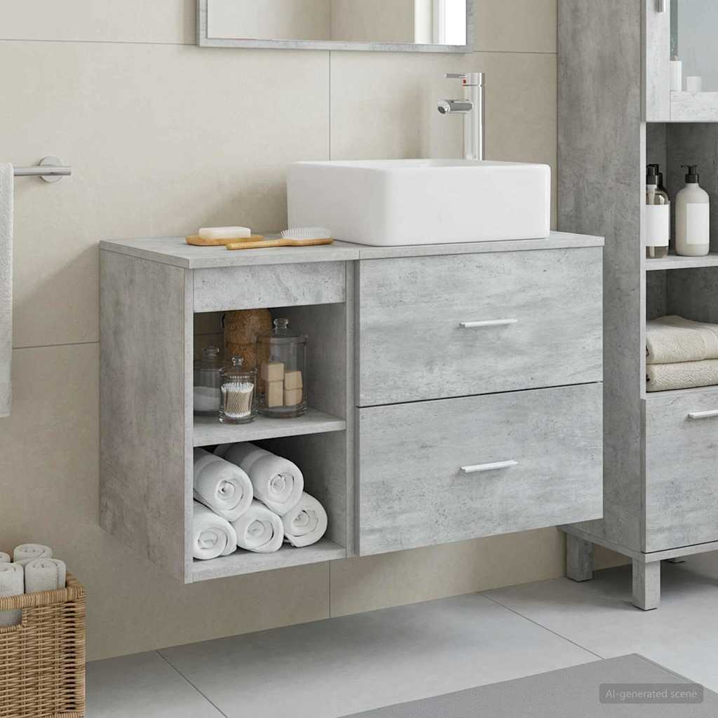 Set namještaja za kupaonicu 2 pcs Betonska siva