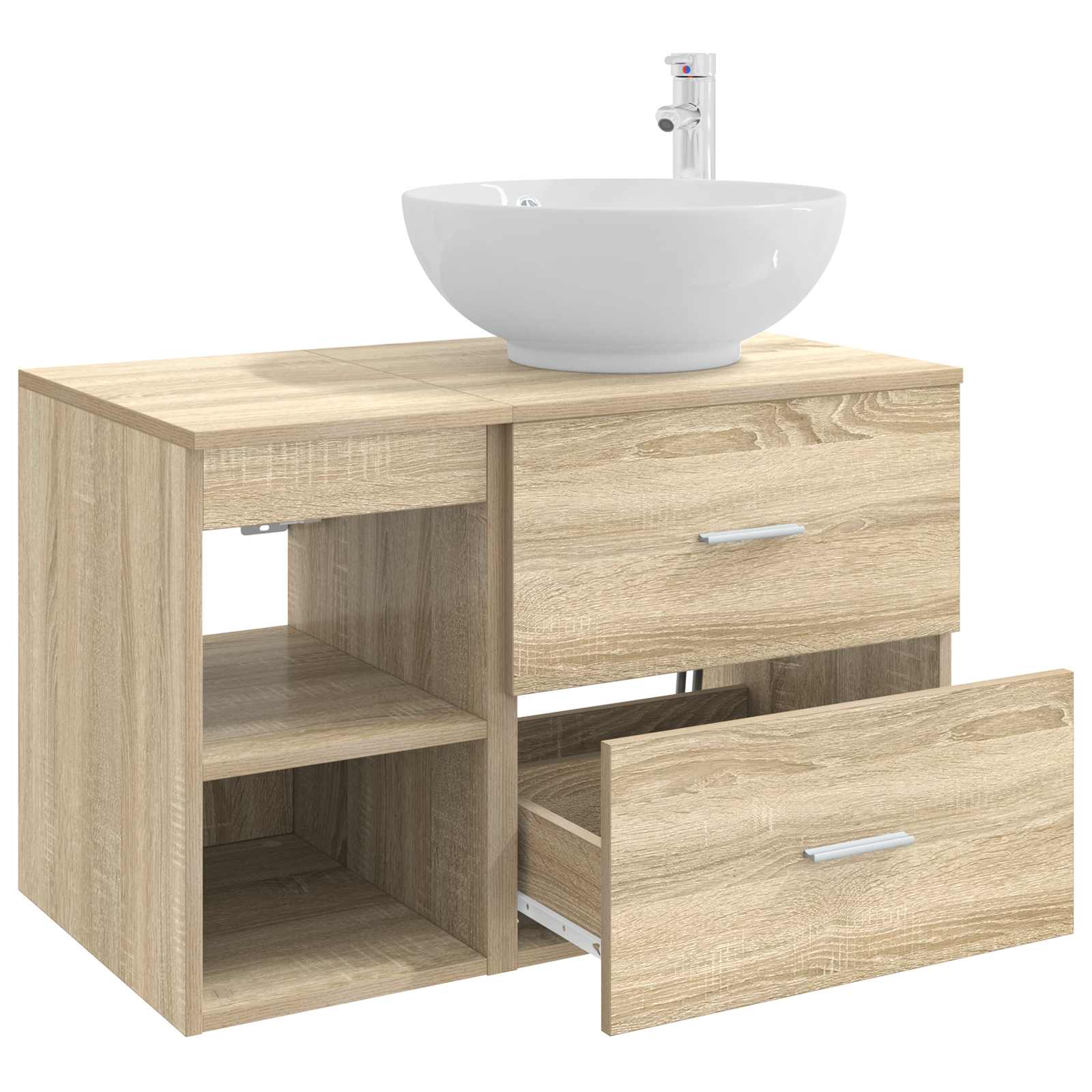 Set namještaja za kupaonicu 2 pcs Hrast sonoma
