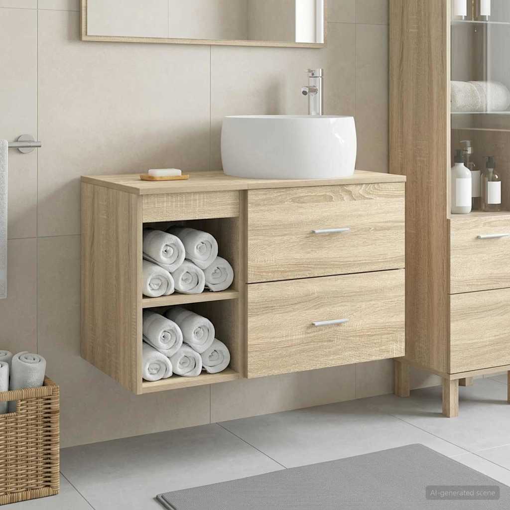 Set namještaja za kupaonicu 2 pcs Hrast sonoma