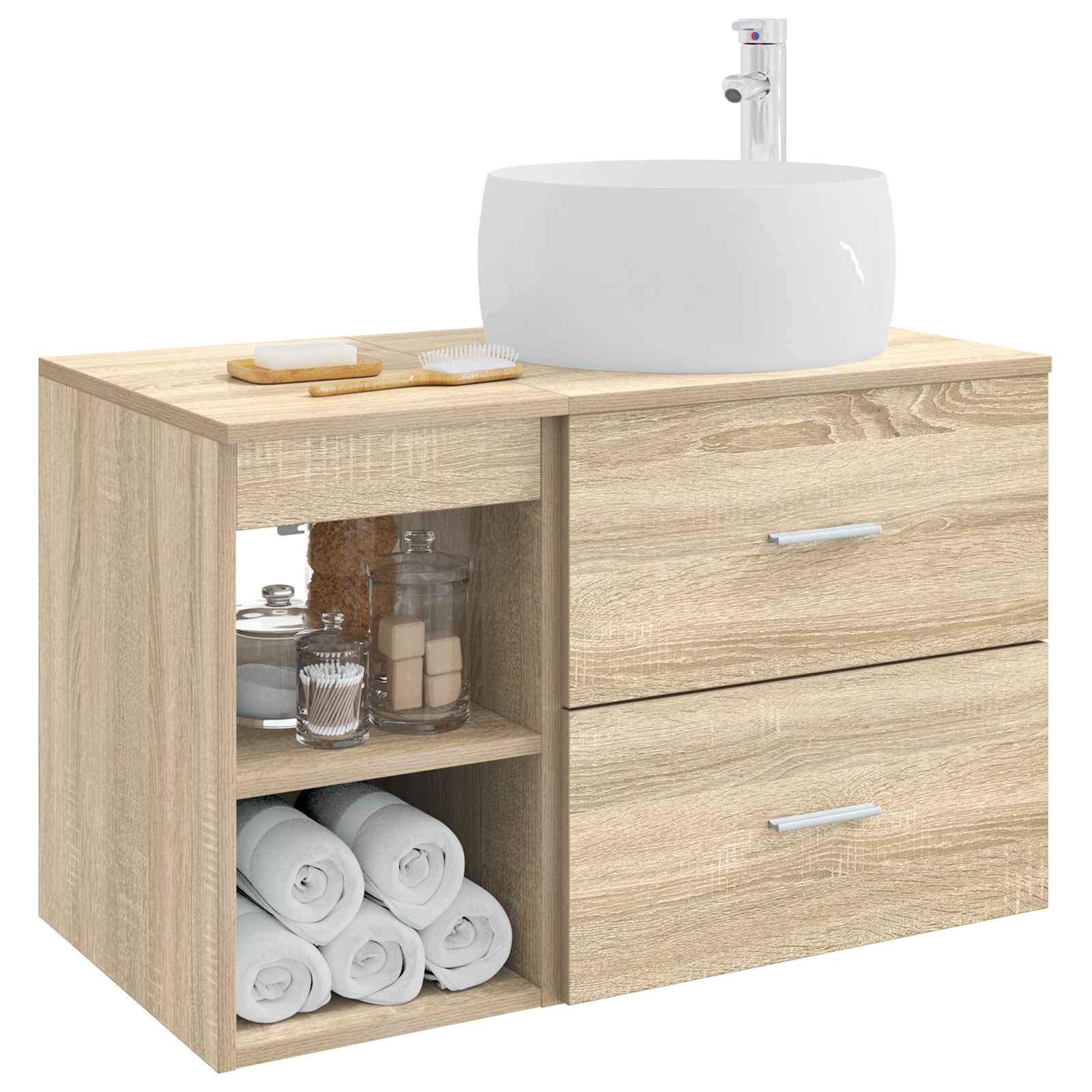 Set namještaja za kupaonicu 2 pcs Hrast sonoma