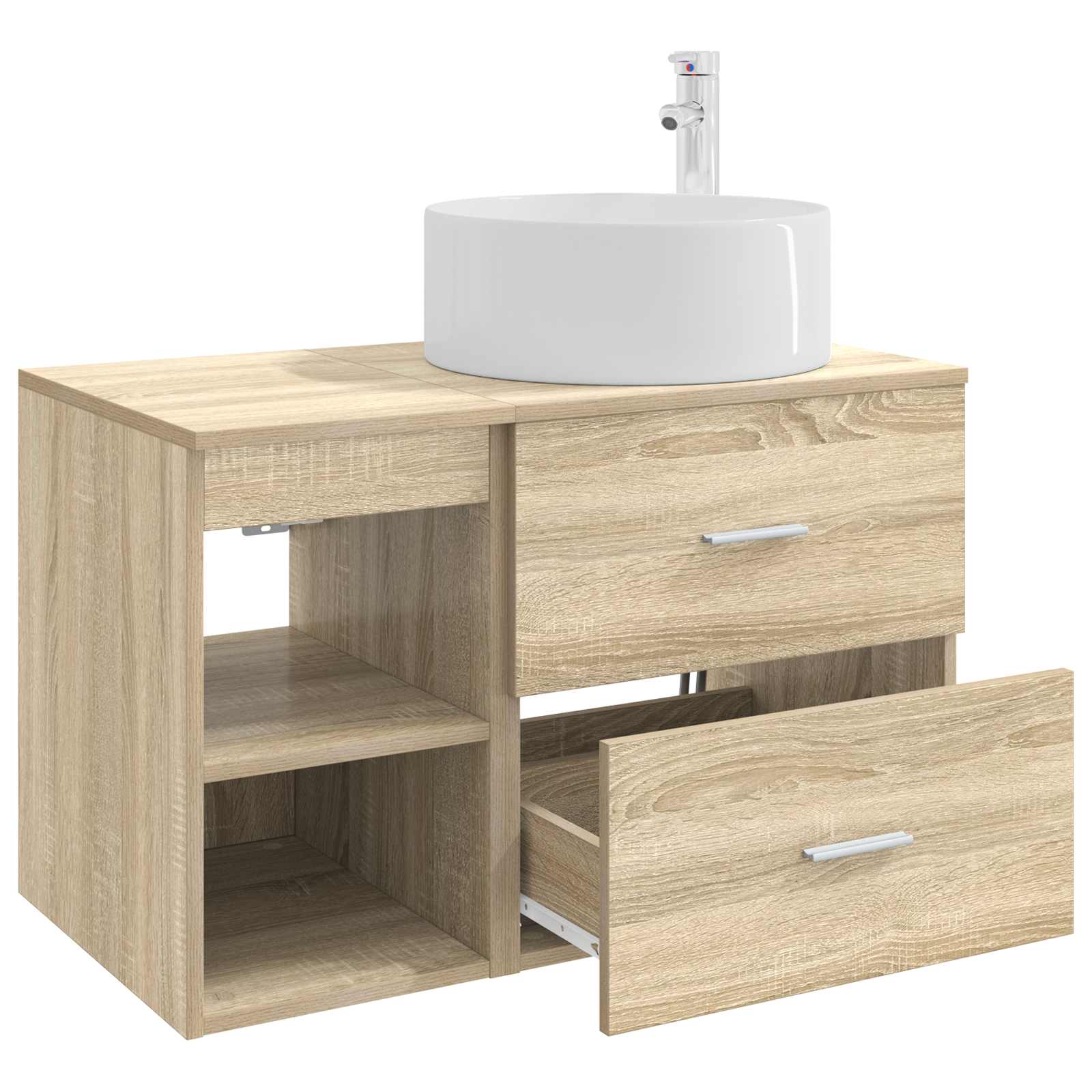 Set namještaja za kupaonicu 2 pcs Hrast sonoma