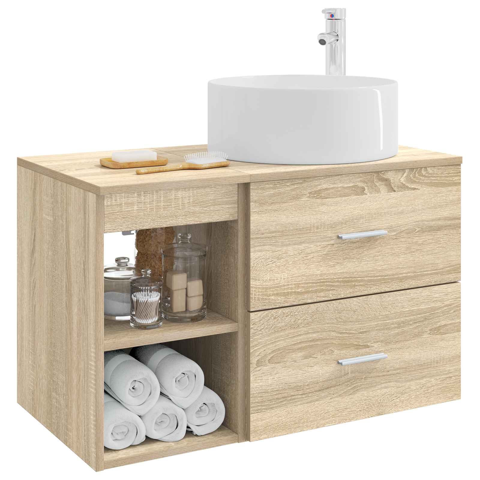 Set namještaja za kupaonicu 2 pcs Hrast sonoma