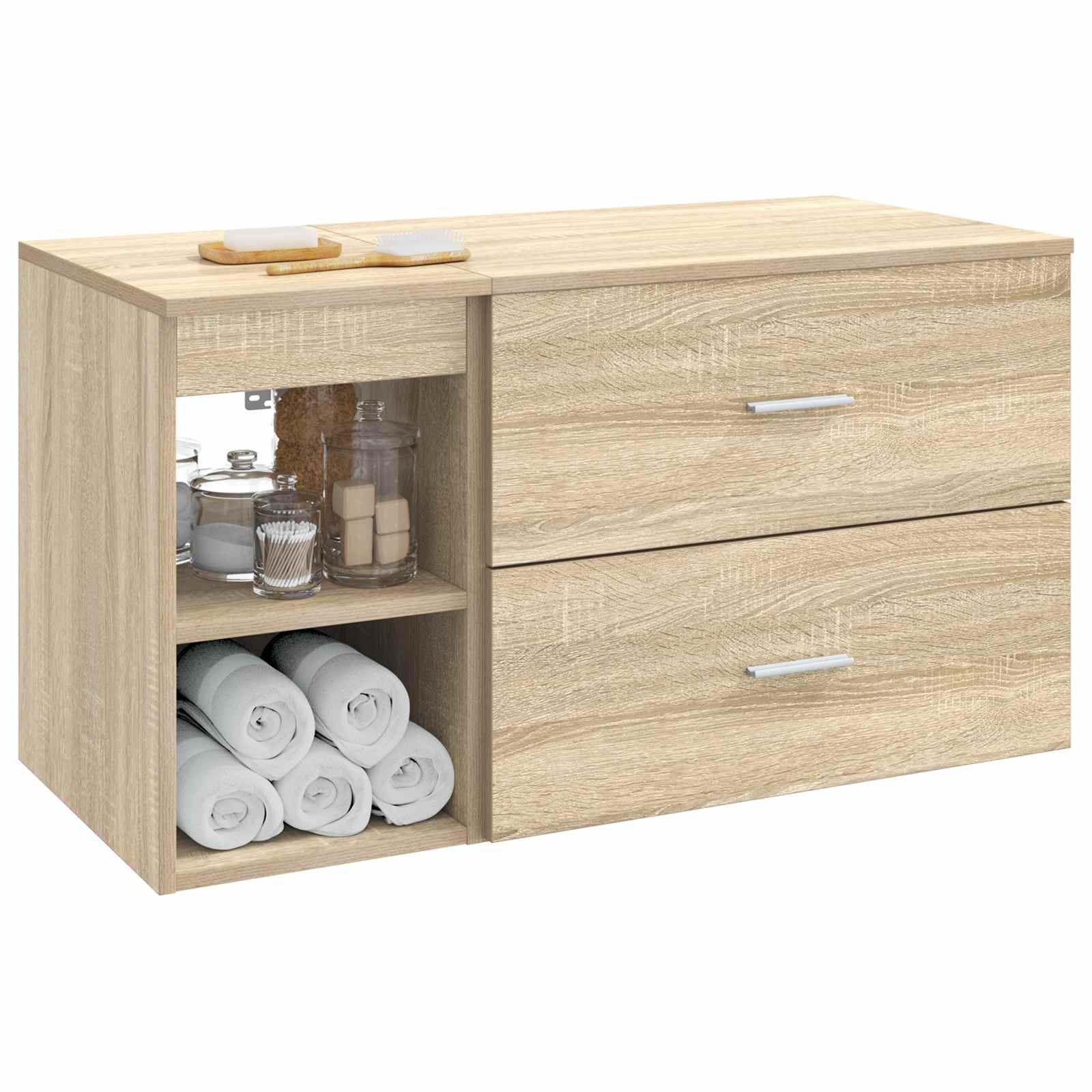 Set namještaja za kupaonicu 2 pcs Hrast sonoma