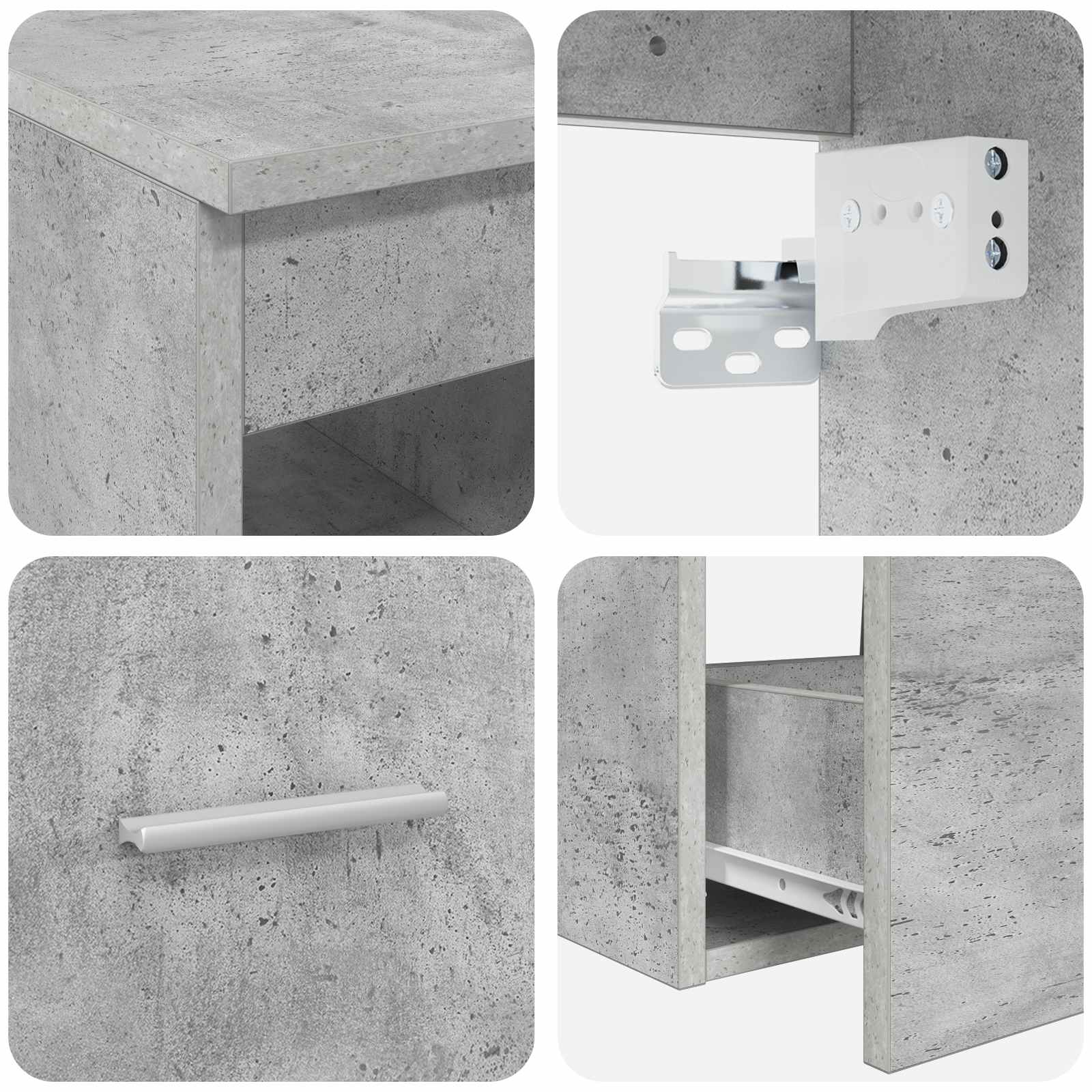 Set namještaja za kupaonicu 2 pcs Betonska siva