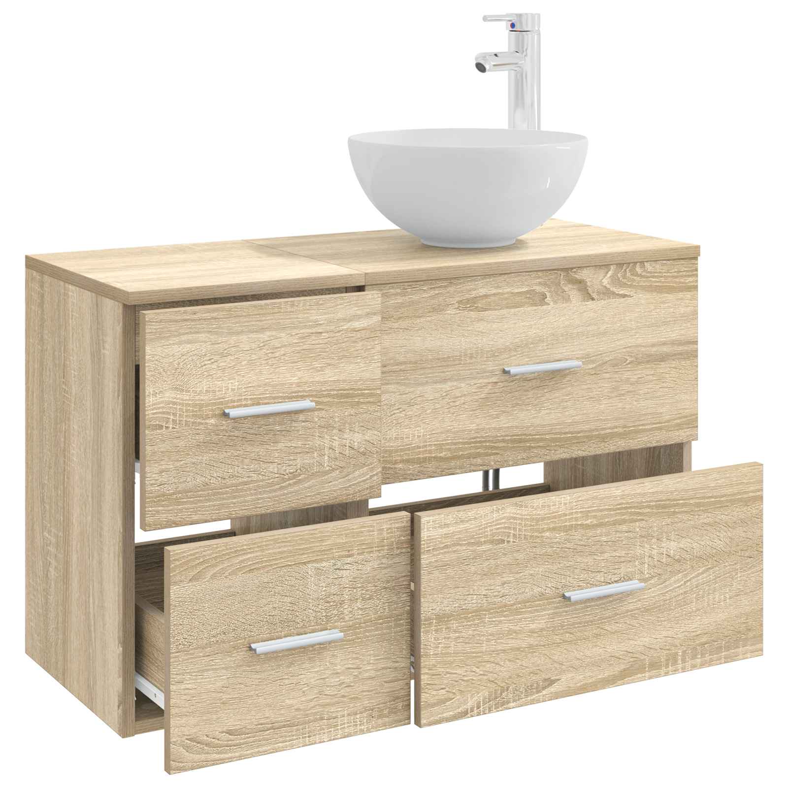 Set namještaja za kupaonicu 2 pcs Hrast sonoma