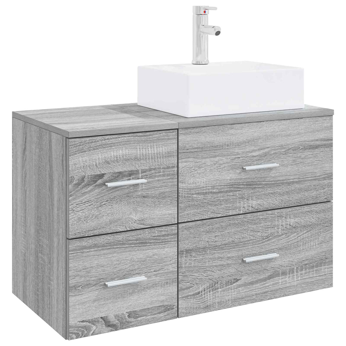 Set namještaja za kupaonicu 2 kom. Siva Sonoma 49,5 x 41 x 79,5 cm