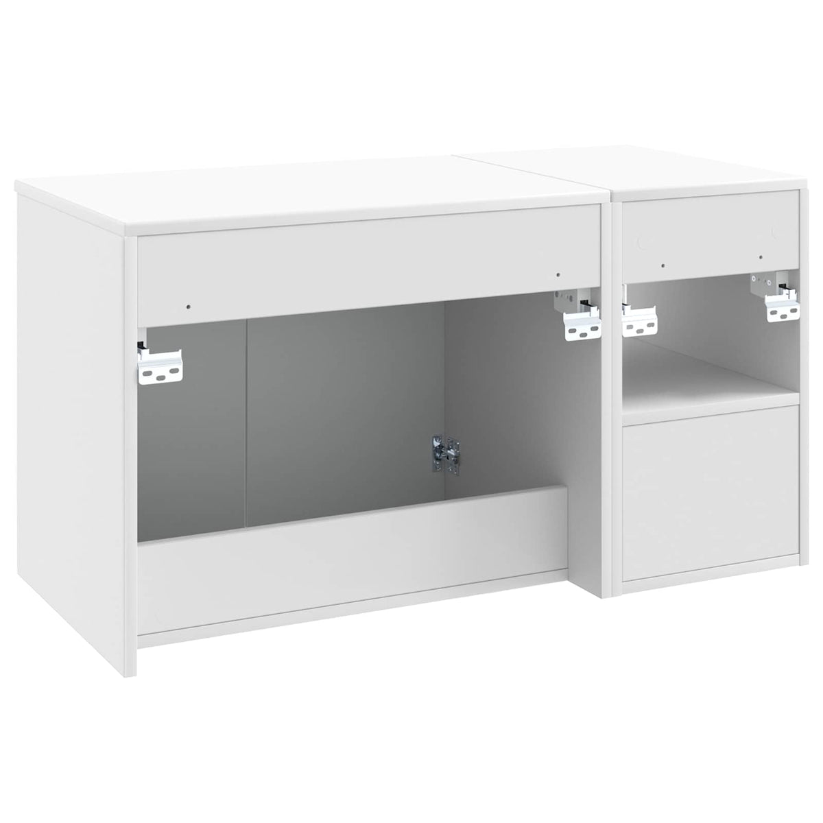 Set namještaja za kupaonicu 2 kom. Bijela visokog sjaja 62,5 x 44,5 x 50 cm