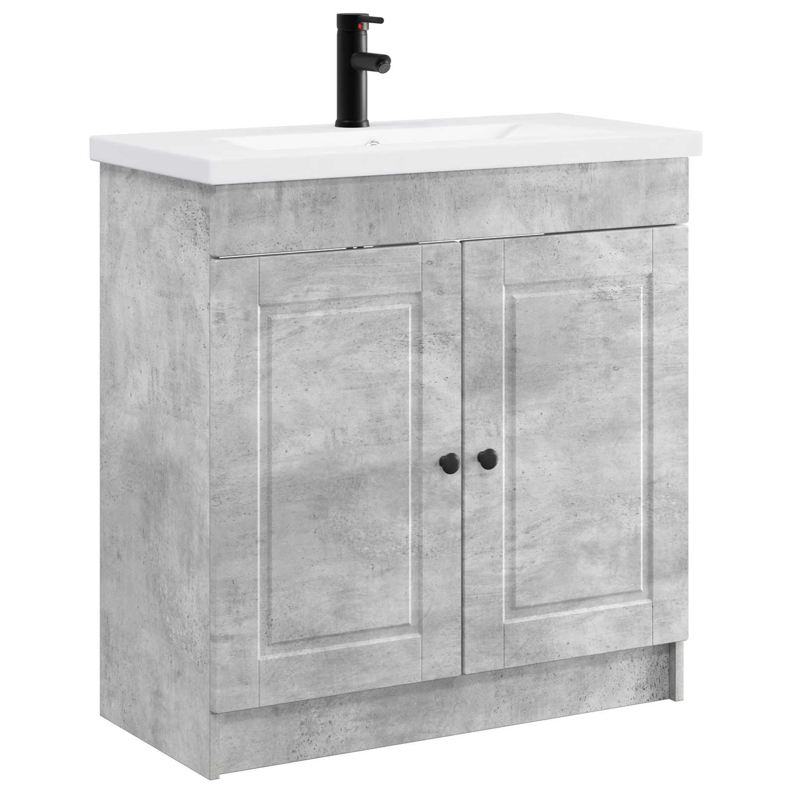 Set namještaja za kupaonicu Betonska siva 78,5 x 37,5 x 81 cm