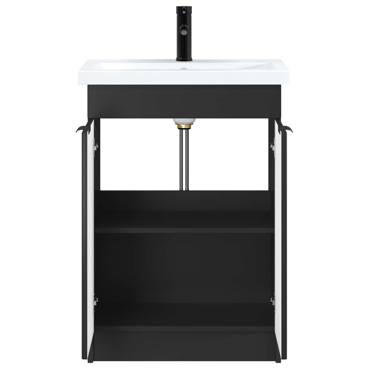 Set namještaja za kupaonicu Crna 56 x 37,5 x 81 cm