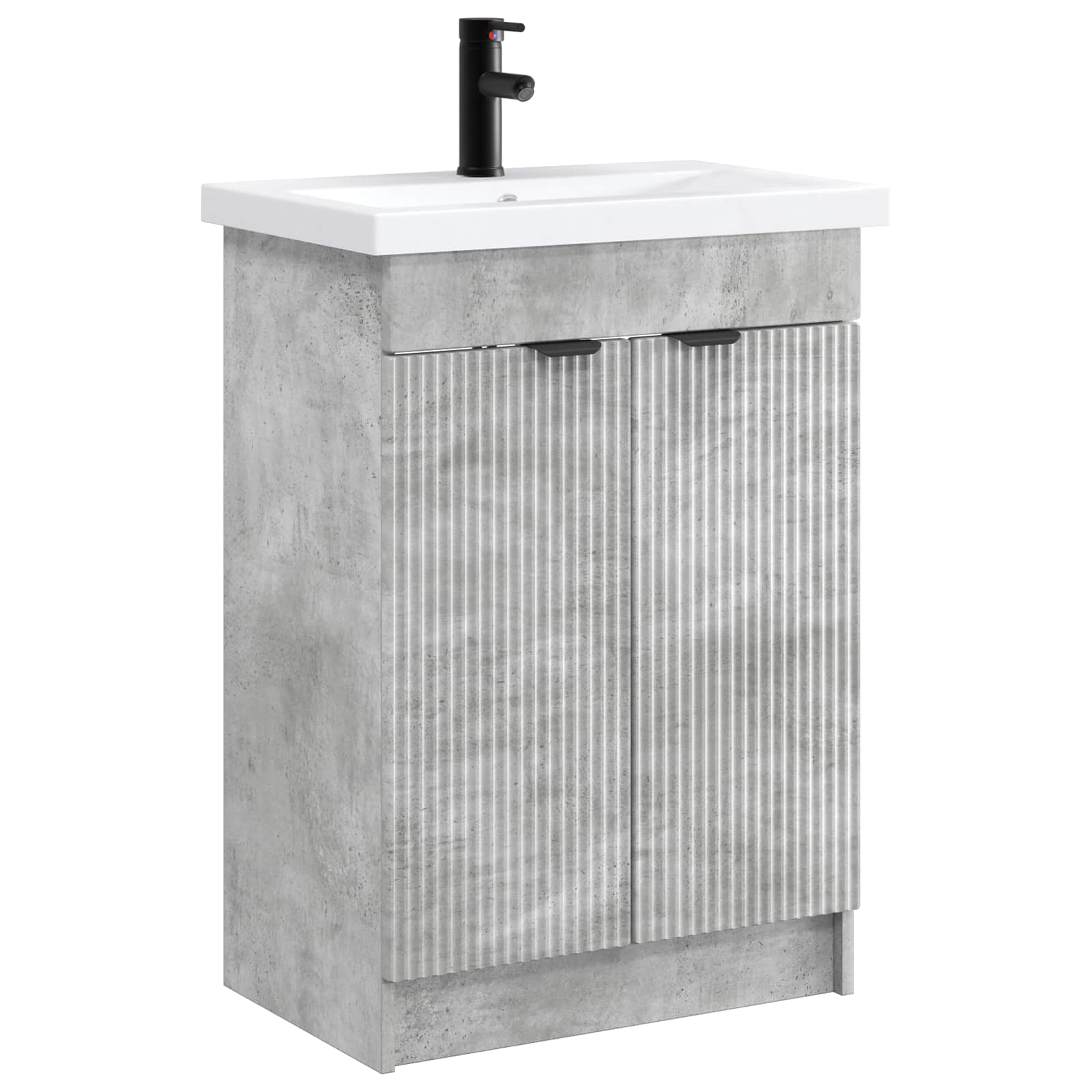 Set namještaja za kupaonicu Betonska siva 78,5 x 37,5 x 81 cm