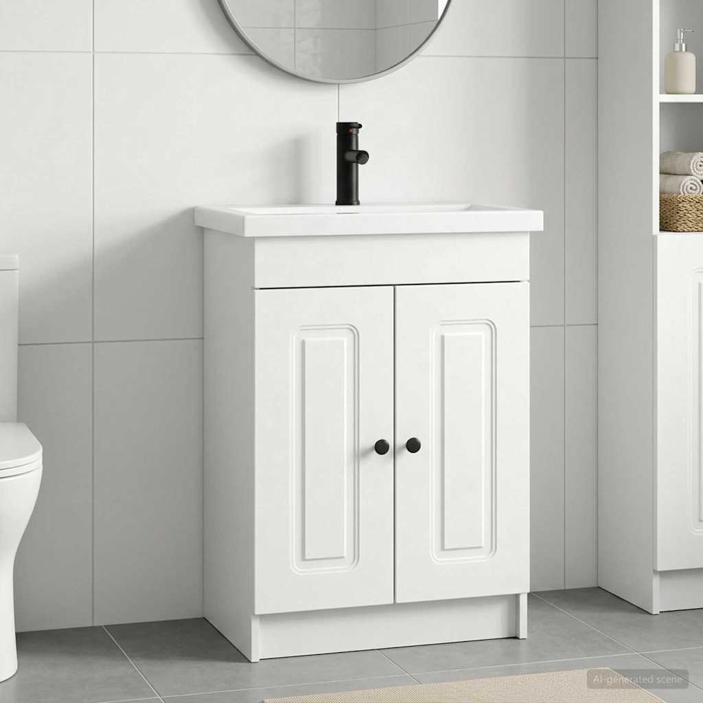 Set namještaja za kupaonicu Bijela 56 x 37,5 x 81 cm