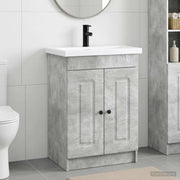 Set namještaja za kupaonicu Betonska siva 56 x 37,5 x 81 cm