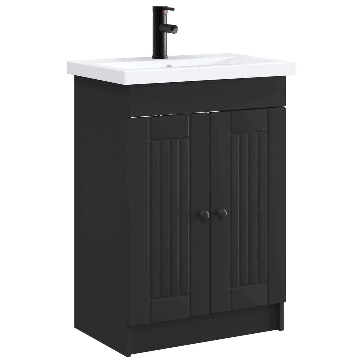 Set namještaja za kupaonicu Crna 56 x 37,5 x 81 cm
