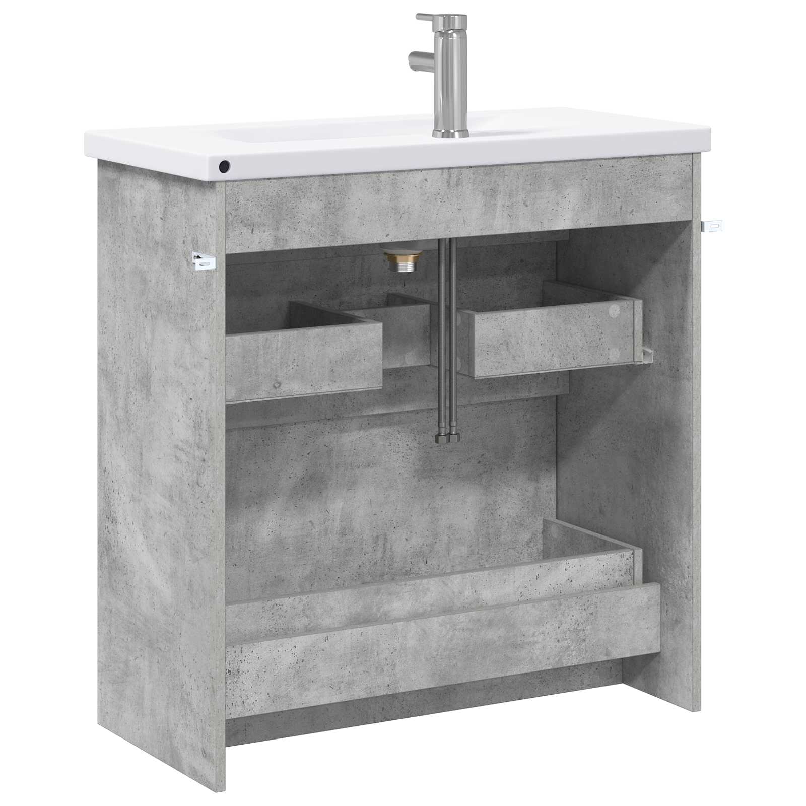 Set namještaja za kupaonicu Betonska siva 81 x 40 x 84,5 cm