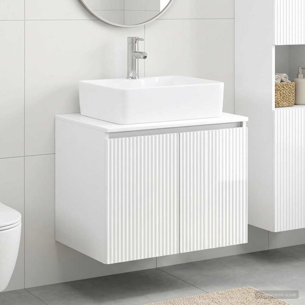 Set namještaja za kupaonicu Bijela visokog sjaja 62,5 x 44,5 x 50 cm