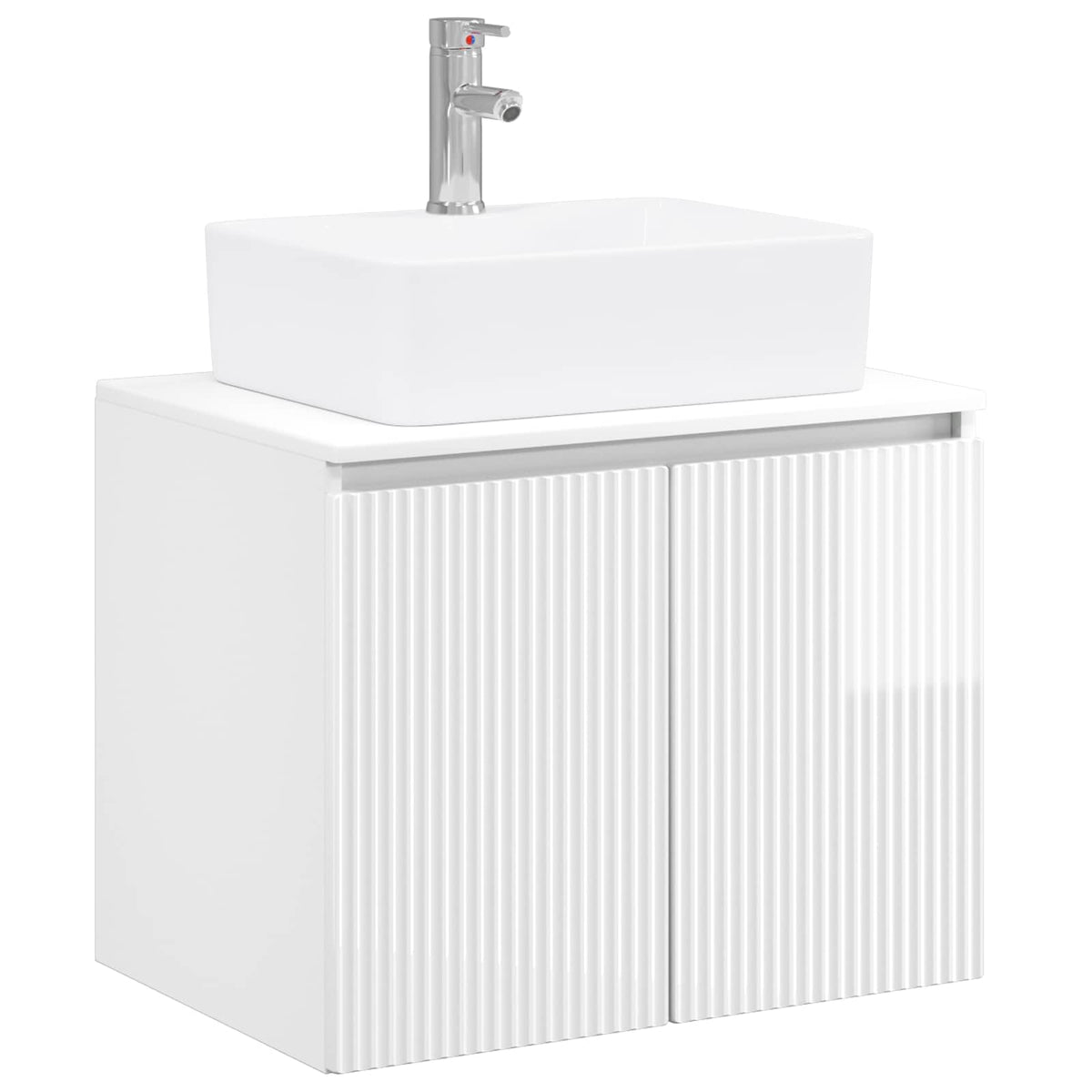 Set namještaja za kupaonicu Bijela visokog sjaja 62,5 x 44,5 x 50 cm