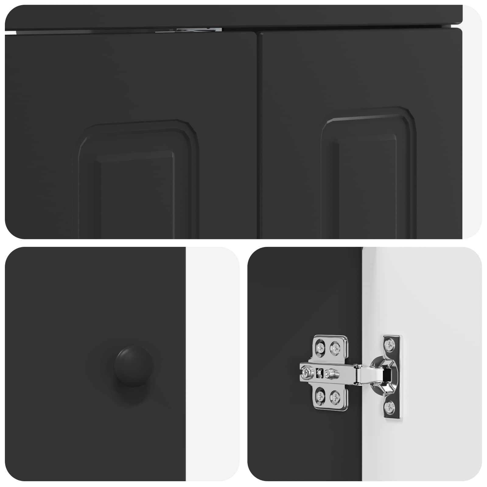 Set namještaja za kupaonicu Crni hrast 61 x 40 x 84,5 cm