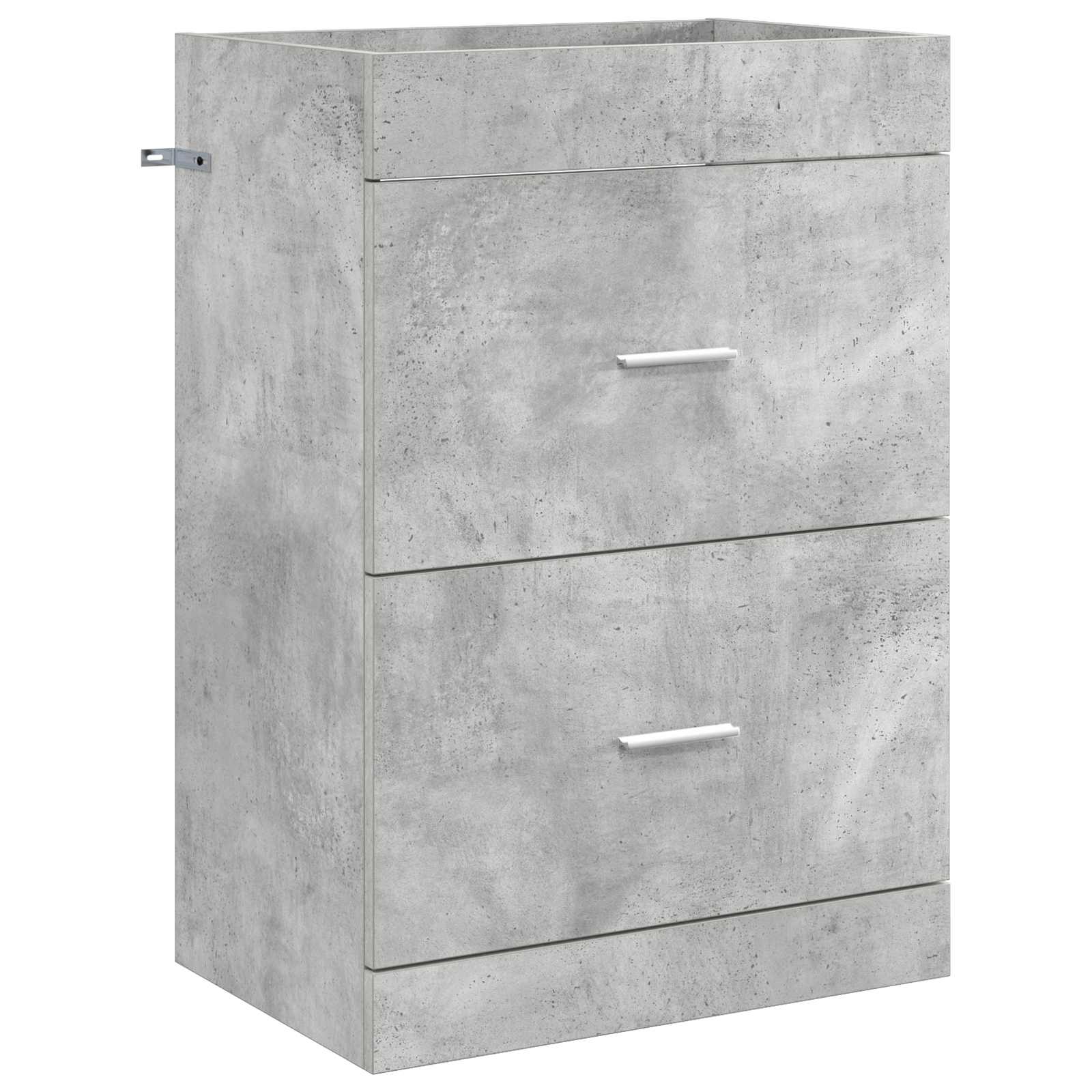Set namještaja za kupaonicu Betonska siva 61 x 40 x 84,5 cm