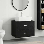 Set namještaja za kupaonicu Crni hrast Konstruirano drvo Crna 62,5 x 44,5 x 50 cm