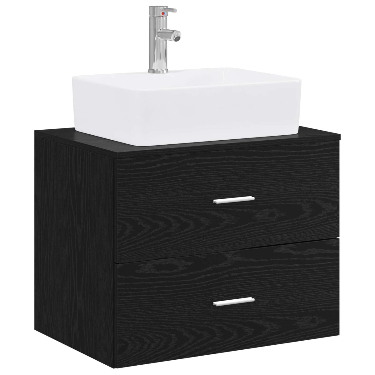 Set namještaja za kupaonicu Crni hrast Konstruirano drvo Crna 62,5 x 44,5 x 50 cm
