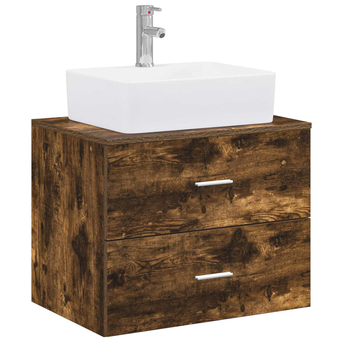 Set namještaja za kupaonicu Dimljeni hrast Konstruirano drvo Smeđa 62.5 x 44.5 x 50 cm