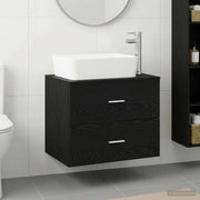 Set namještaja za kupaonicu Crni hrast Konstruirano drvo Crna 62,5 x 44,5 x 50 cm
