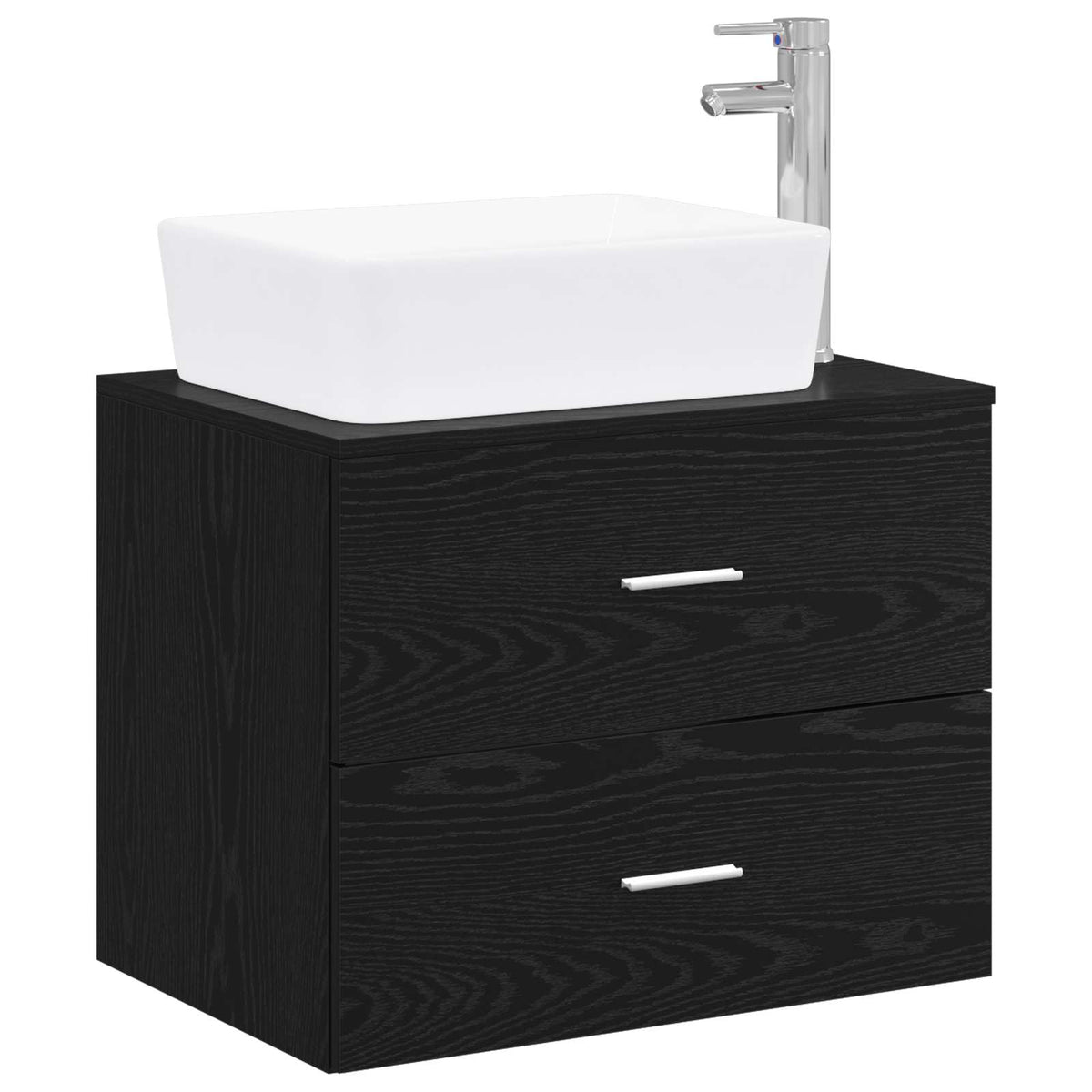 Set namještaja za kupaonicu Crni hrast Konstruirano drvo Crna 62,5 x 44,5 x 50 cm
