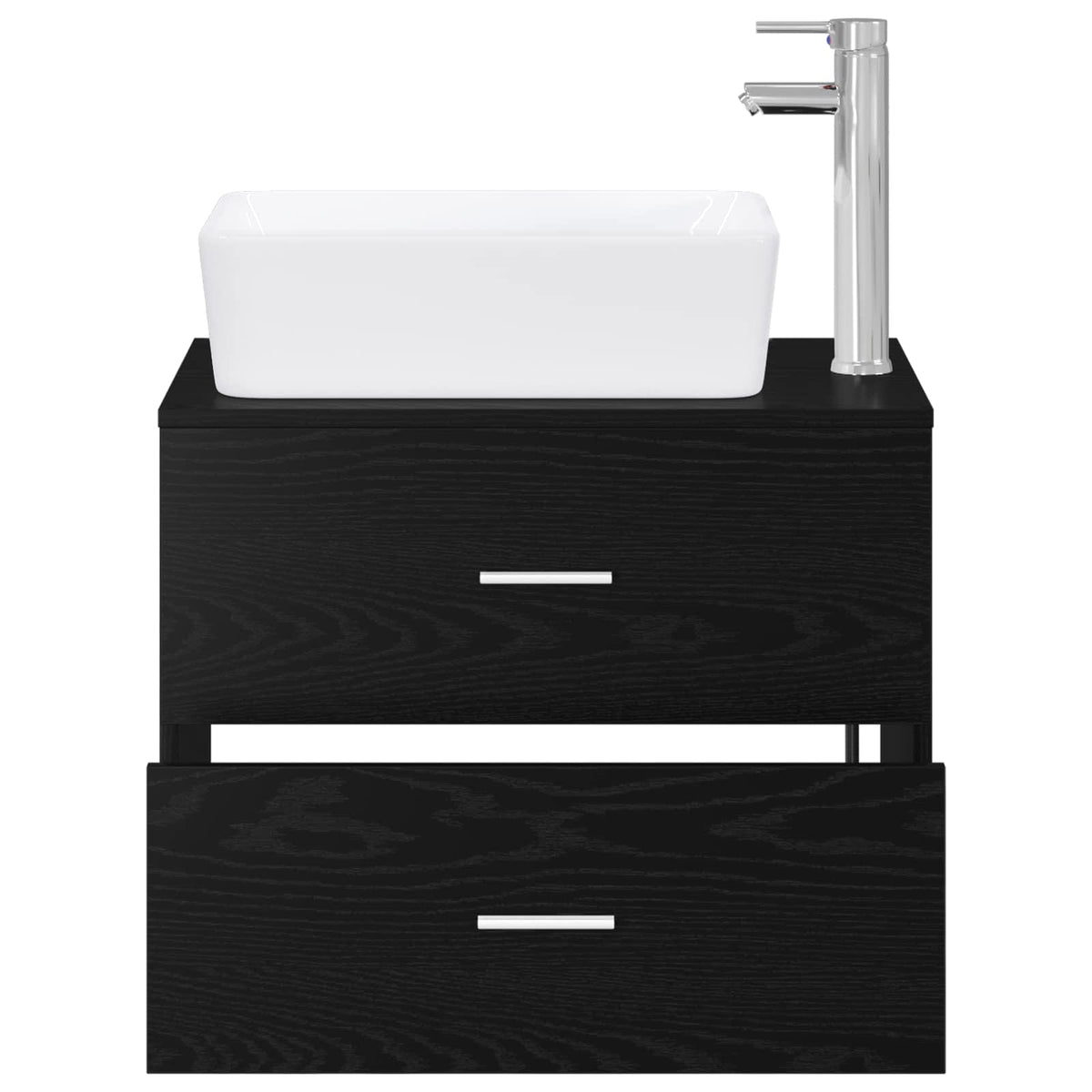 Set namještaja za kupaonicu Crni hrast Konstruirano drvo Crna 62,5 x 44,5 x 50 cm