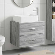 Set namještaja za kupaonicu Siva Sonoma Konstruirano drvo 62.5 x 44.5 x 50 cm