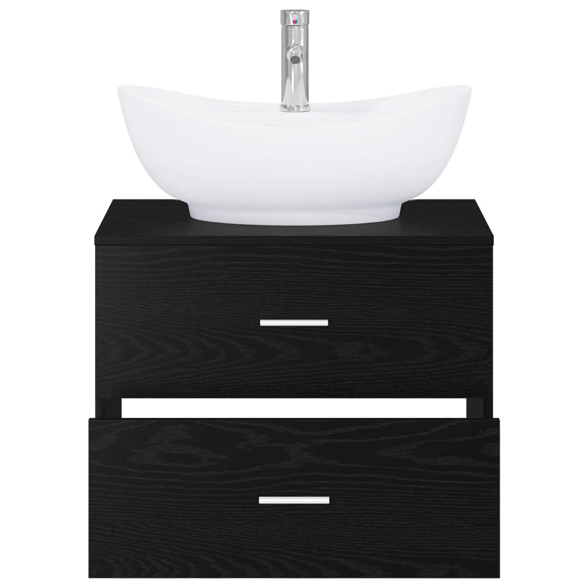 Set namještaja za kupaonicu Crni hrast Konstruirano drvo Crna 62,5 x 44,5 x 50 cm