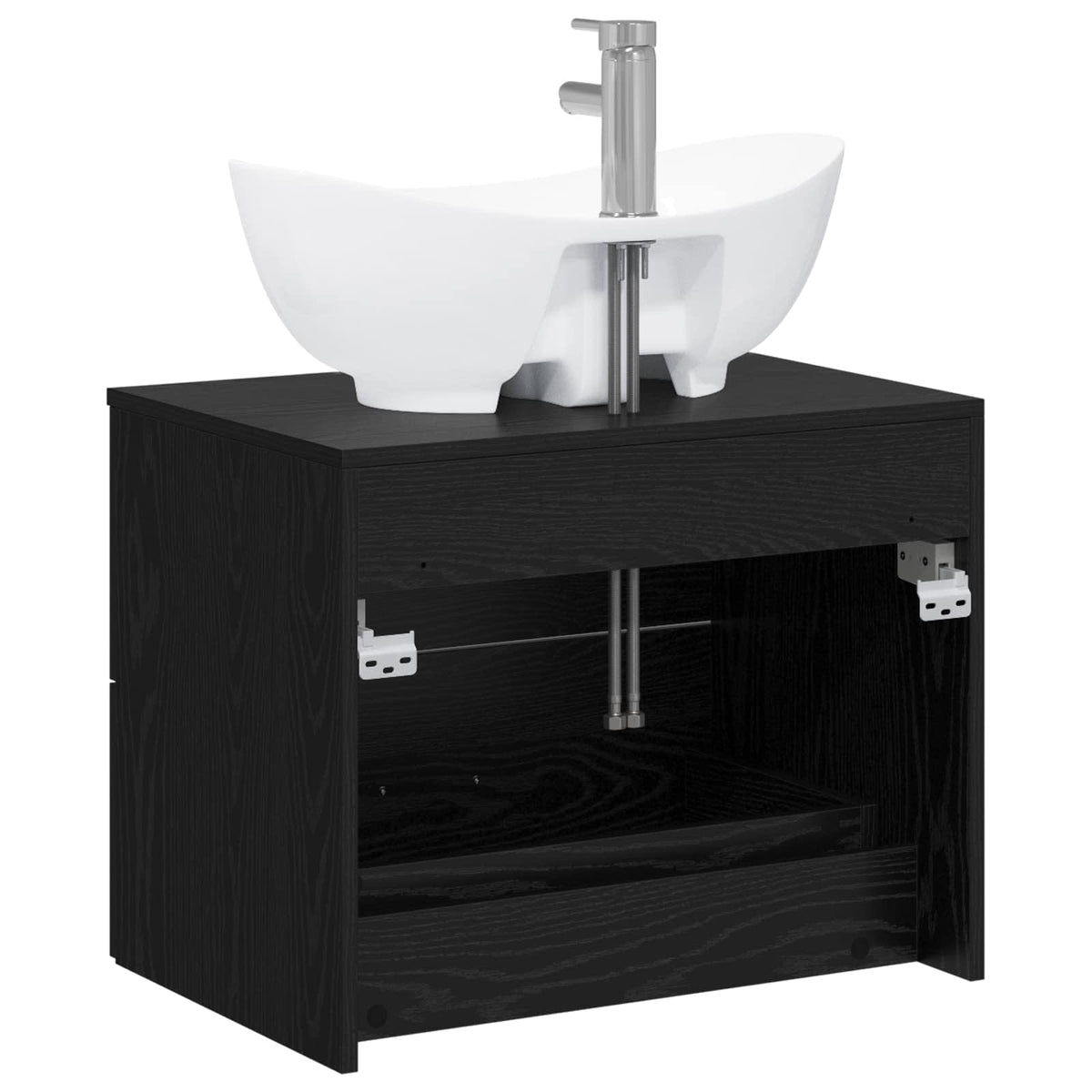 Set namještaja za kupaonicu Crni hrast Konstruirano drvo Crna 62,5 x 44,5 x 50 cm