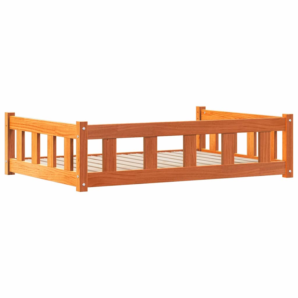Krevet za psa Vosak smeđa 100 x 70 x 28 cm Čvrsto borovo drvo