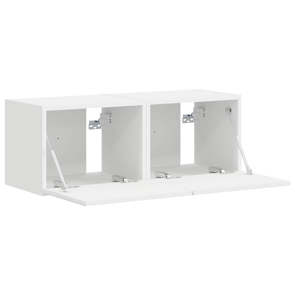 TV zidni ormar 2 pcs Bijelo 39 x 31 x 29,5 cm Konstruirano drvo