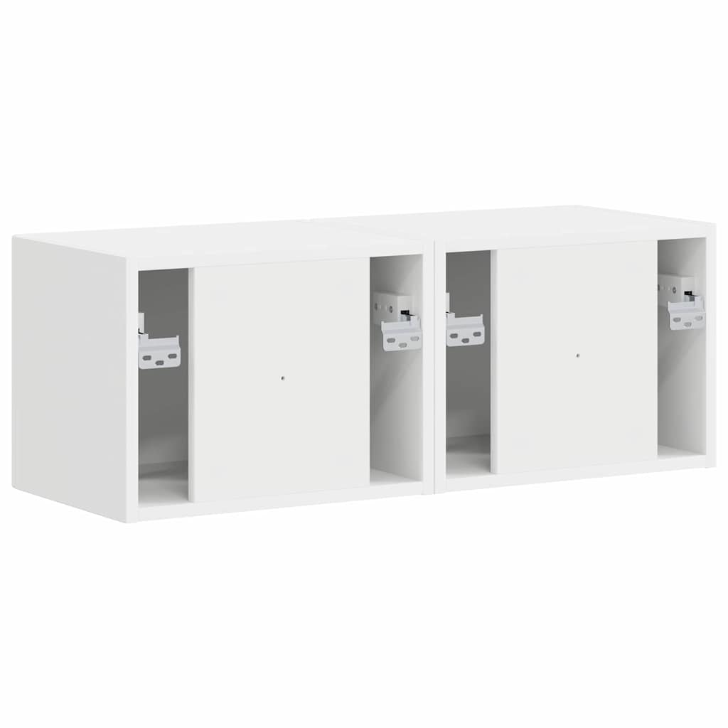 TV zidni ormar 2 pcs Bijelo 39 x 31 x 29,5 cm Konstruirano drvo