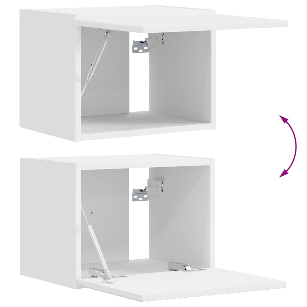 TV zidni ormar 2 pcs Bijelo 39 x 31 x 29,5 cm Konstruirano drvo