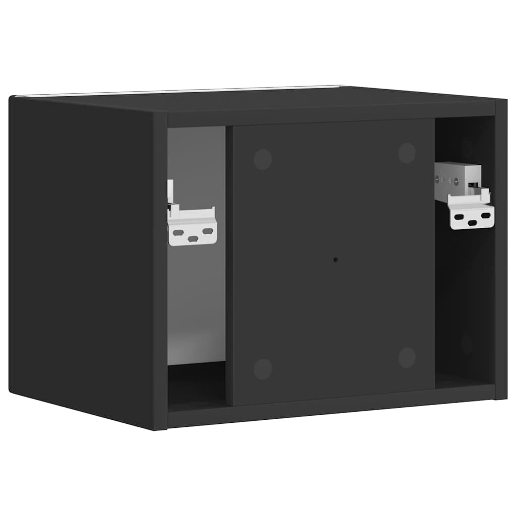TV zidni ormar Zidne Crna 39 x 31 x 29,5 cm Konstruirano drvo
