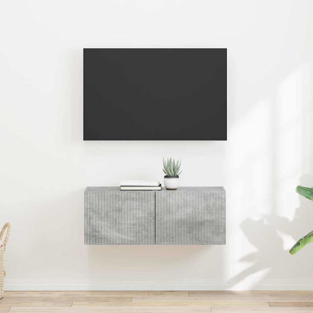 TV zidni ormar 2 pcs Beton 39 x 31 x 29,5 cm Konstruirano drvo