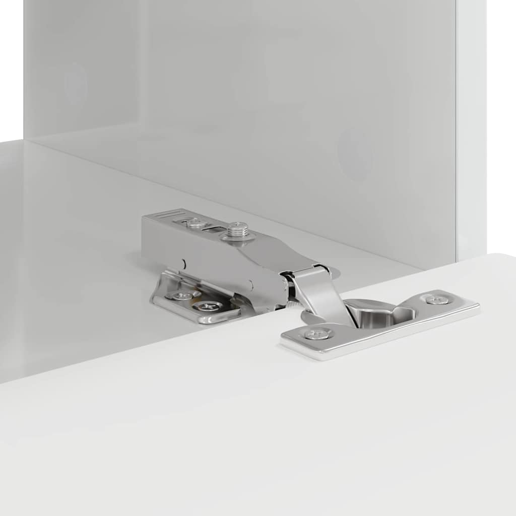 TV zidni ormar Zidne 2 pcs Sjajno bijelo 39 x 31 x 29,5 cm