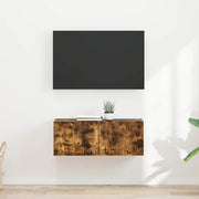 TV zidni ormar Zidne 2 pcs Dimljeni hrast 39 x 31 x 29,5 cm