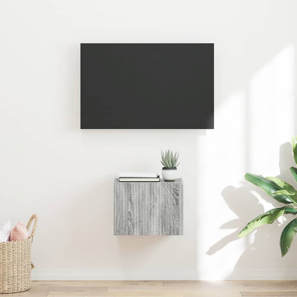 TV zidni ormar Siva Sonoma 39 x 31 x 29,5 cm Konstruirano drvo