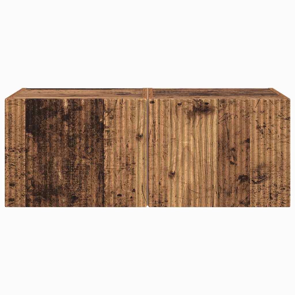 TV zidni ormar Zidne 2 pcs Staro drvo 39 x 31 x 29,5 cm