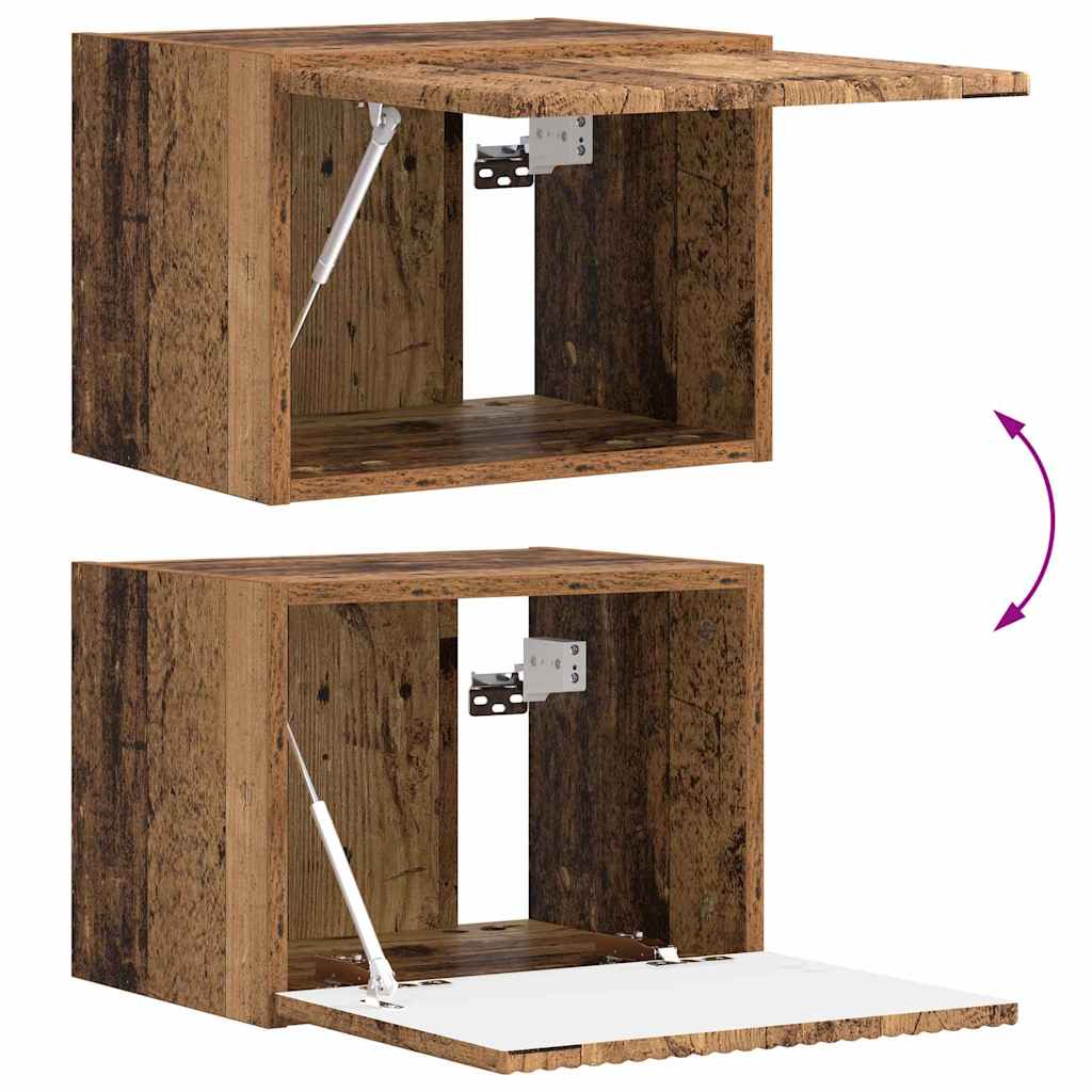 TV zidni ormar Zidne 2 pcs Staro drvo 39 x 31 x 29,5 cm